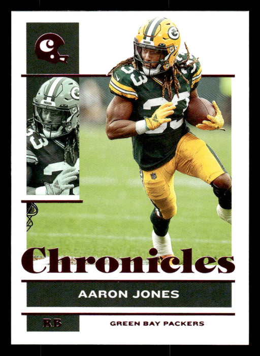 Aaron Jones 2021 Panini Chronicles Football Chronicles Pink Front of Card