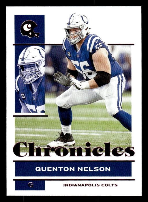 Quenton Nelson 2021 Panini Chronicles Football Chronicles Pink Front of Card