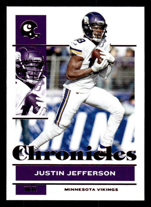 Justin Jefferson 2021 Panini Chronicles Football Chronicles Pink Front of Card