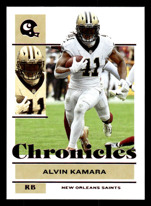 Alvin Kamara 2021 Panini Chronicles Football Chronicles Pink Front of Card