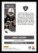 Josh Jacobs 2021 Panini Chronicles Football Chronicles Pink Back of Card