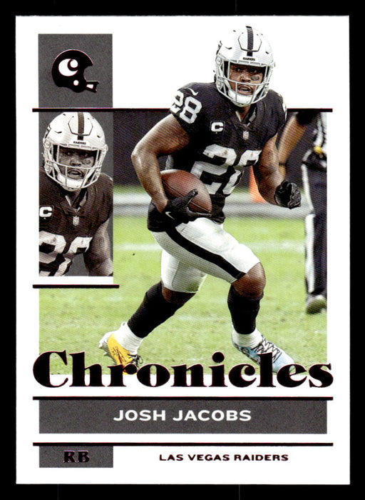 Josh Jacobs 2021 Panini Chronicles Football Chronicles Pink Front of Card