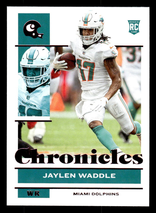 Jaylen Waddle 2021 Panini Chronicles Football Chronicles Pink Front of Card