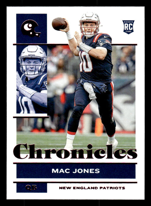 Mac Jones 2021 Panini Chronicles Football Chronicles Pink Front of Card