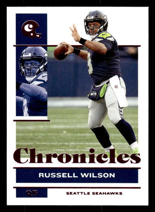 Russell Wilson 2021 Panini Chronicles Football Chronicles Pink Front of Card