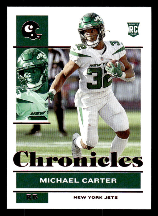 Michael Carter 2021 Panini Chronicles Football Chronicles Pink Front of Card