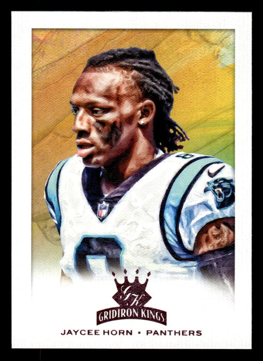 Jaycee Horn 2021 Panini Chronicles Football Gridiron Kings Pink Front of Card