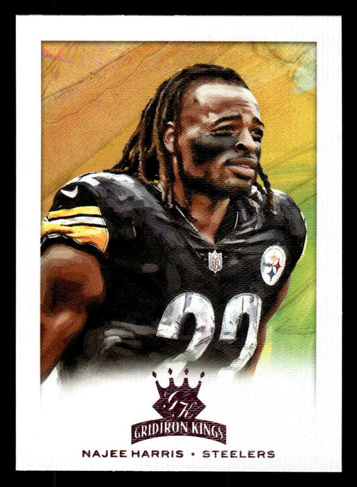 Najee Harris 2021 Panini Chronicles Football Gridiron Kings Pink Front of Card