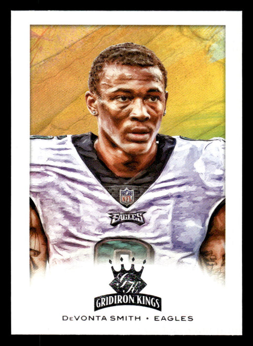 DeVonta Smith 2021 Panini Chronicles Football Gridiron Kings Front of Card