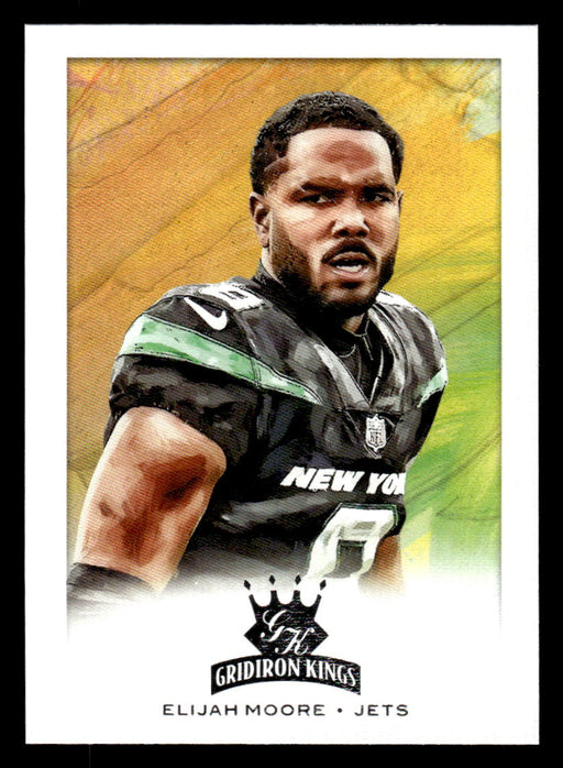 Elijah Moore 2021 Panini Chronicles Football Gridiron Kings Front of Card