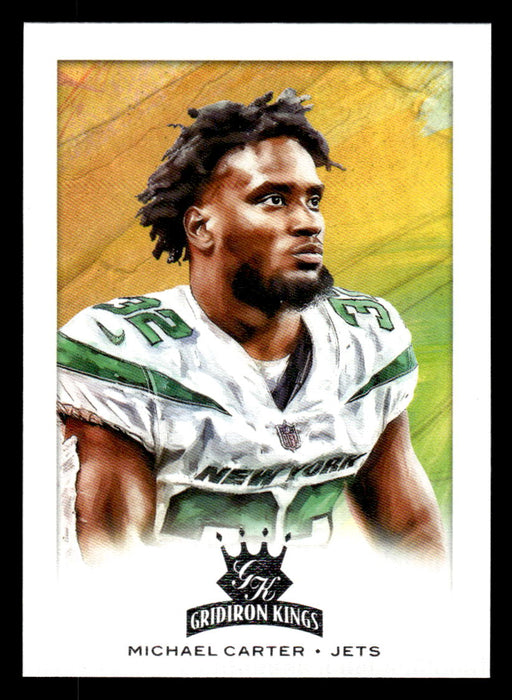 Michael Carter 2021 Panini Chronicles Football Gridiron Kings Front of Card