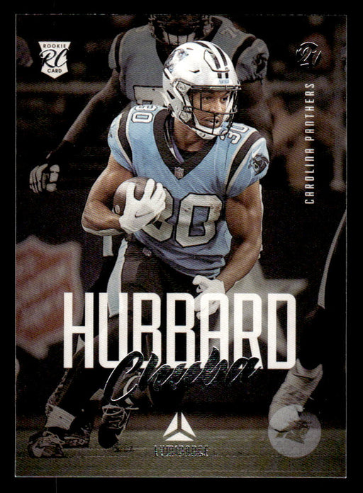 Chuba Hubbard 2021 Panini Chronicles Football Luminance Front of Card