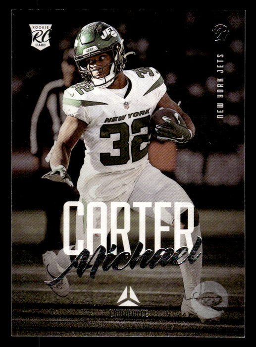 Michael Carter 2021 Panini Chronicles Football Luminance Front of Card