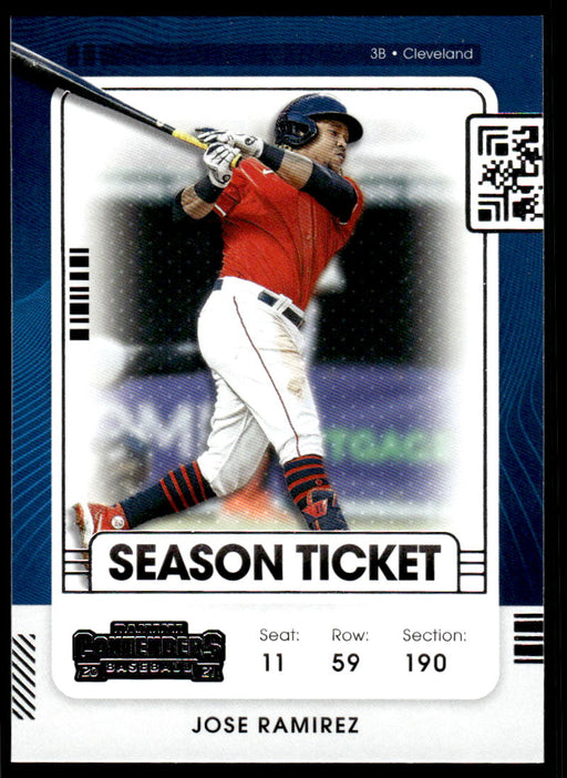 Jose Ramirez 2021 Panini Contenders Baseball Base Front of Card