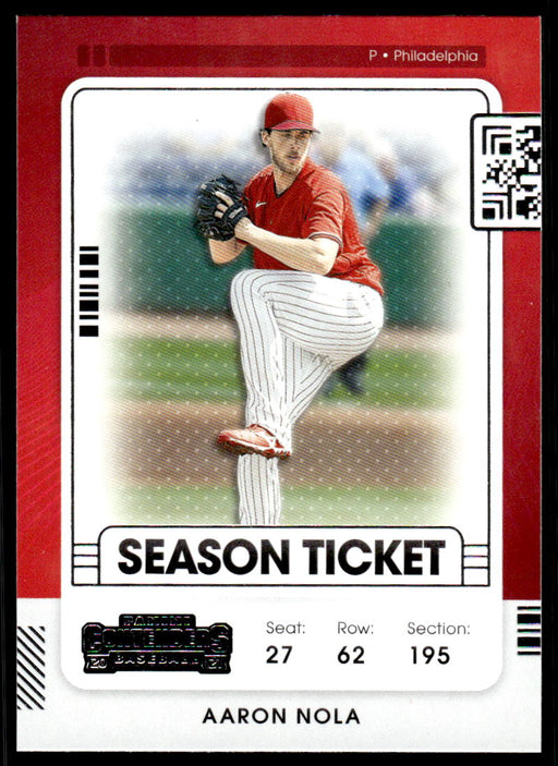 Aaron Nola 2021 Panini Contenders Baseball Base Front of Card