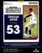 Cristian Javier 2021 Panini Contenders Baseball ROY Contender Back of Card