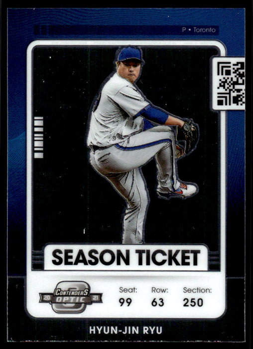 Hyun-Jin Ryu 2021 Panini Contenders Baseball Optic Front of Card
