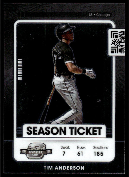 Tim Anderson 2021 Panini Contenders Baseball Optic Front of Card