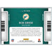 2021 Panini Contenders NFL Bob Griese Miami Dolphins #PLT-BGR Insert - Collectible Craze America