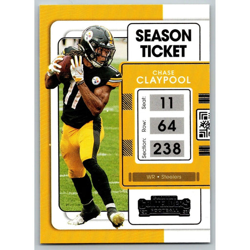 2021 Panini Contenders NFL Chase Claypool Pittsburgh Steelers #84 - Collectible Craze America