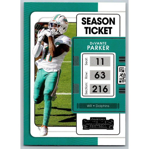 2021 Panini Contenders NFL DeVante Parker Miami Dolphins #61 - Collectible Craze America