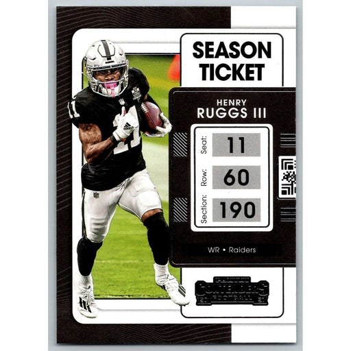 2021 Panini Contenders NFL Henry Ruggs III Las Vegas Raiders #58 - Collectible Craze America