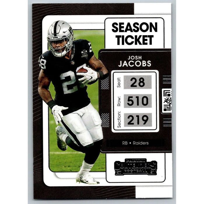 2021 Panini Contenders NFL Josh Jacobs Las Vegas Raiders #59 - Collectible Craze America