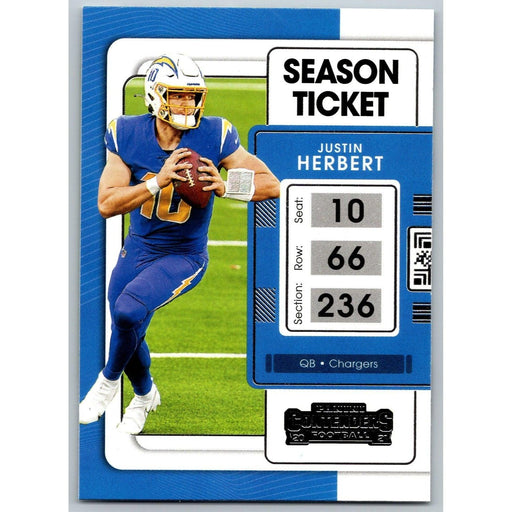 2021 Panini Contenders NFL Justin Herbert Los Angeles Chargers #51 - Collectible Craze America