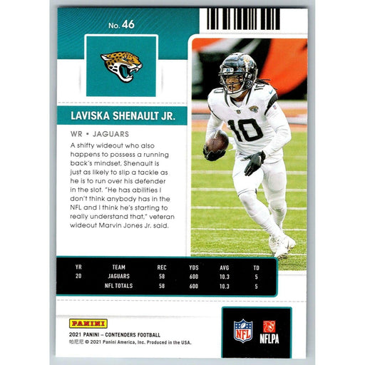 2021 Panini Contenders NFL Laviska Shenault Jr. Jacksonville Jaguars #46 - Collectible Craze America