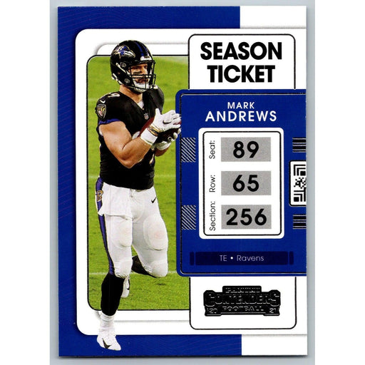 2021 Panini Contenders NFL Mark Andrews Baltimore Ravens #9 - Collectible Craze America