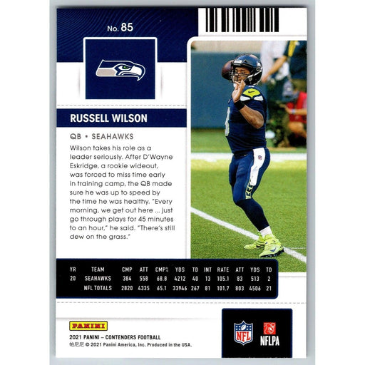 : 2018 Donruss Optic #89 Russell Wilson Seattle Seahawks