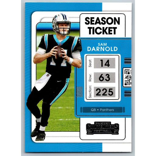 2021 Panini Contenders NFL Sam Darnold Carolina Panthers #13 - Collectible Craze America