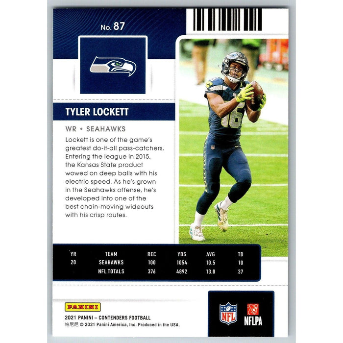 2021 Panini Contenders NFL Tyler Lockett Seattle Seahawks #87 - Collectible Craze America