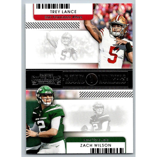 2021 Panini Contenders NFL Zach Wilson/Trey Lance RC New York Jets #ARM-ZWI - Collectible Craze America