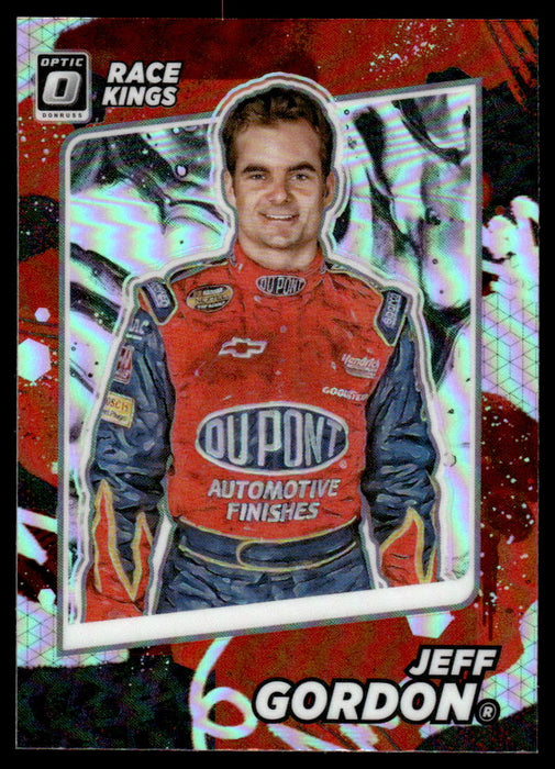 Jeff Gordon 2022 Panini Donruss Racing Optic Holo Race Kings Front of Card