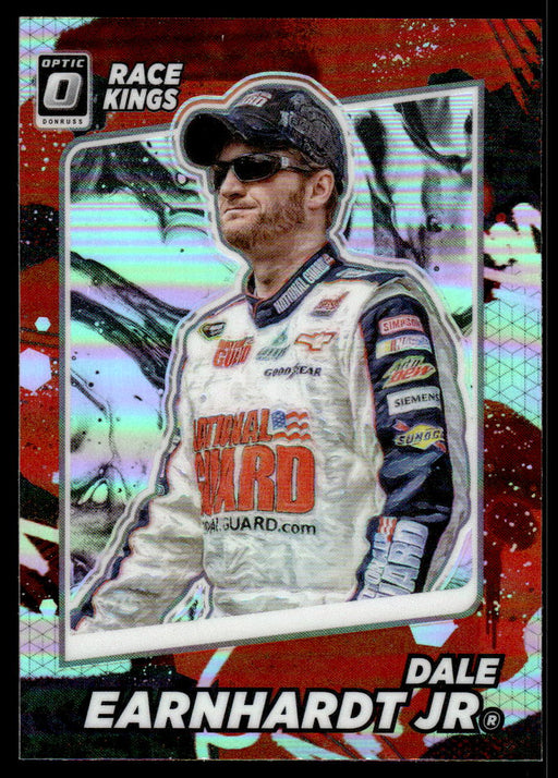 Dale Earnhardt Jr. 2022 Panini Donruss Racing Optic Holo Race Kings Front of Card