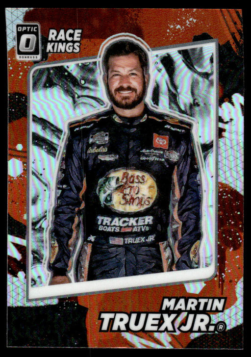 Martin Truex Jr. 2022 Panini Donruss Racing Optic Holo Race Kings Front of Card