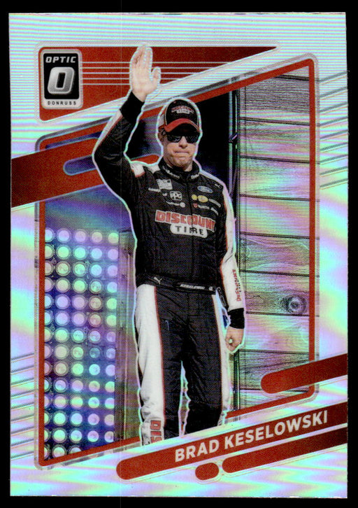 Brad Keselowski 2022 Panini Donruss Racing Optic Holo Front of Card