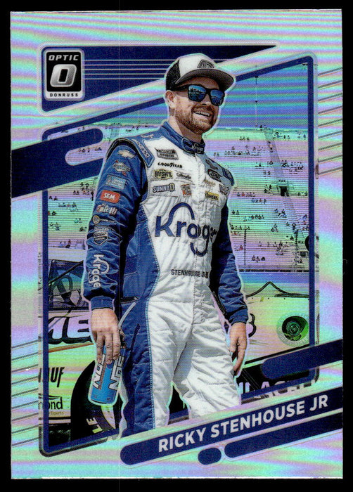 Ricky Stenhouse Jr. 2022 Panini Donruss Racing Optic Holo Front of Card