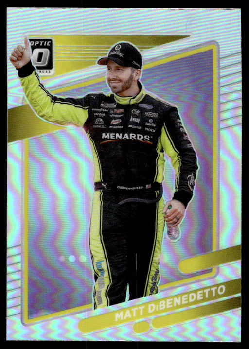 Matt DiBenedetto 2022 Panini Donruss Racing Optic Holo Front of Card