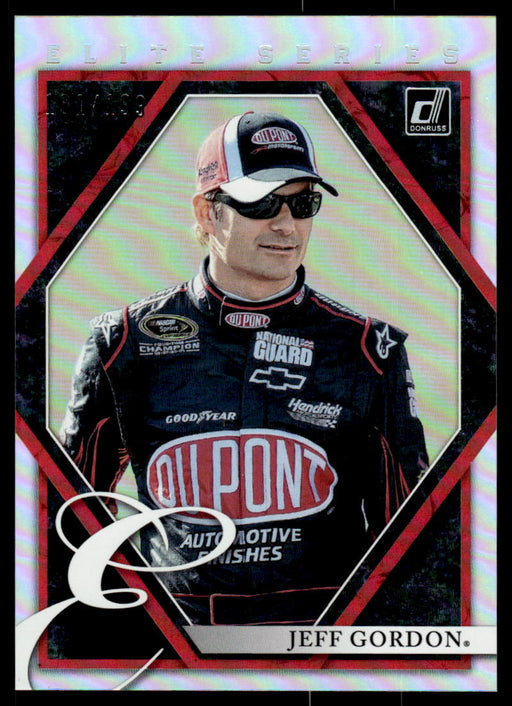 Jeff Gordon 2022 Panini Donruss Racing Holo Elite Series Front of Card