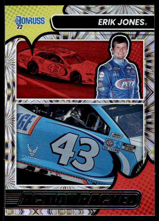 Erik Jones 2022 Panini Donruss Racing Action Packed Front of Card