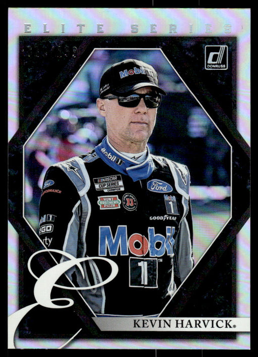 Kevin Harvick 2022 Panini Donruss Racing Holo Elite Series Front of Card