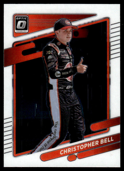 Christopher Bell 2022 Panini Donruss Racing Optic Front of Card