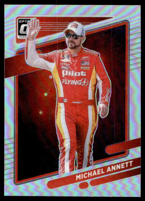 Michael Annett 2022 Panini Donruss Racing Optic Holo Front of Card