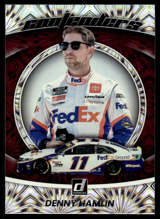 Denny Hamlin 2022 Panini Donruss Racing Contenders Front of Card