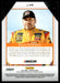 Ryan Newman 2022 Panini Donruss Racing Holo Elite Series Back of Card