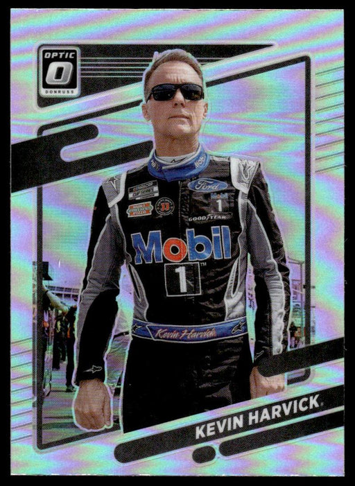 Kevin Harvick 2022 Panini Donruss Racing Optic Holo Front of Card