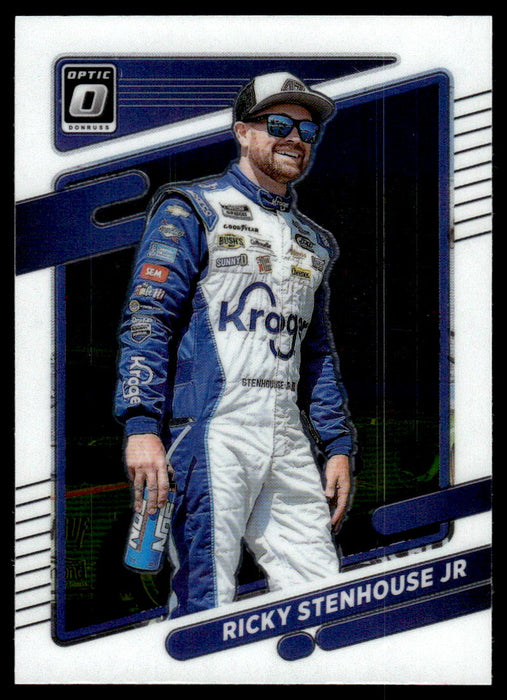 Ricky Stenhouse Jr 2022 Panini Donruss Racing Optic Front of Card