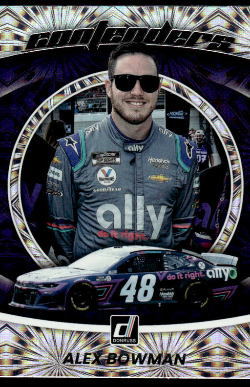 Alex Bowman 2022 Panini Donruss Racing Contenders Front of Card
